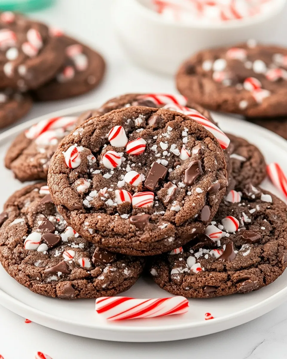 Double Chocolate Peppermint Cookies