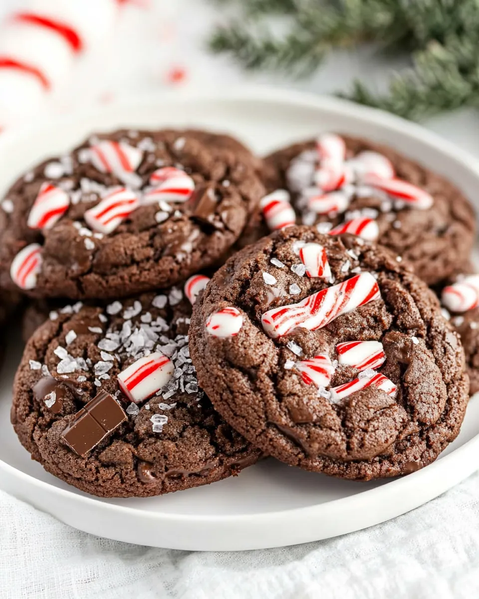 Double Chocolate Peppermint Cookies