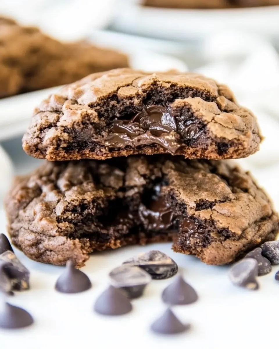 Double Chocolate Pudding Cookies