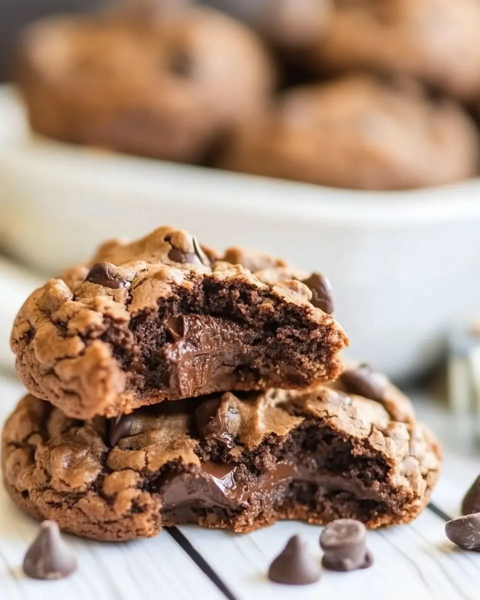 Double Chocolate Pudding Cookies