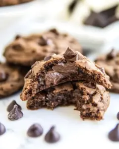 Double Chocolate Pudding Cookies