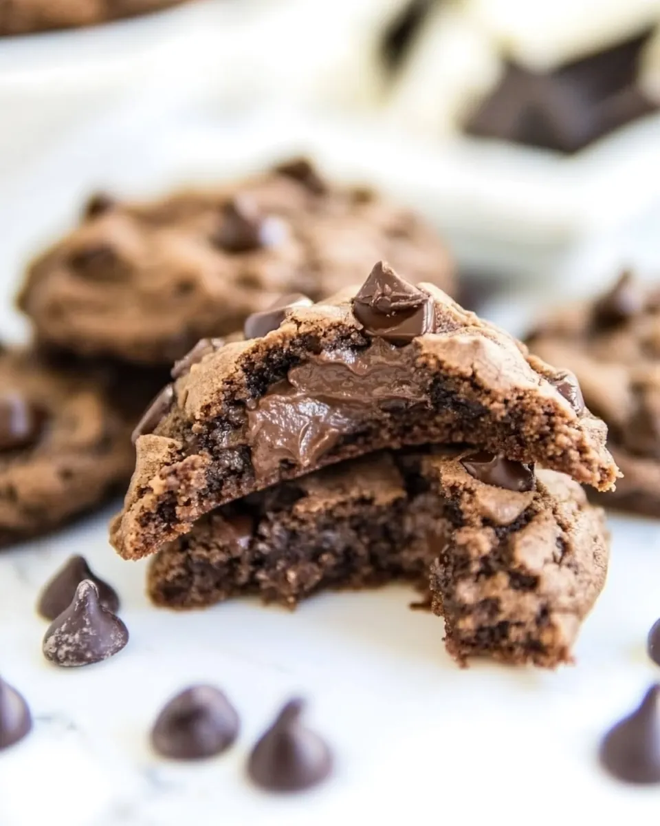 Double Chocolate Pudding Cookies