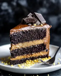 Double Chocolate Salted Caramel Cake