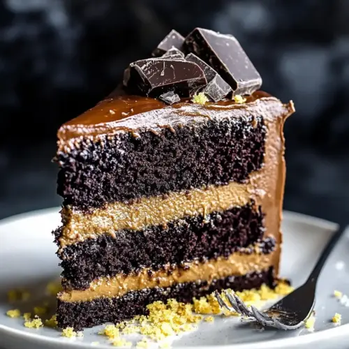Double Chocolate Salted Caramel Cake