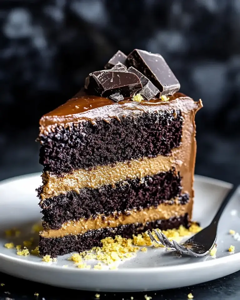 Double Chocolate Salted Caramel Cake