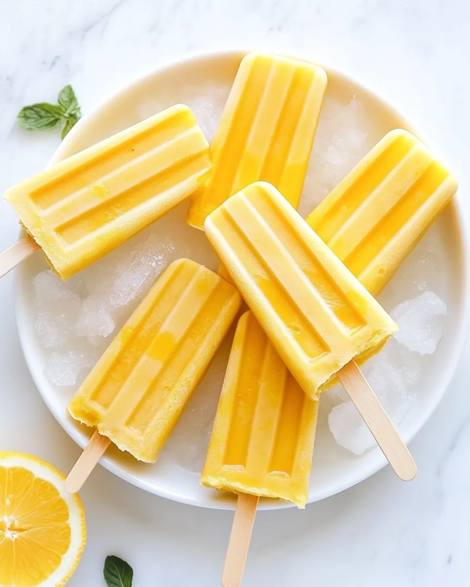 Dreamy Creamy Mango Pops
