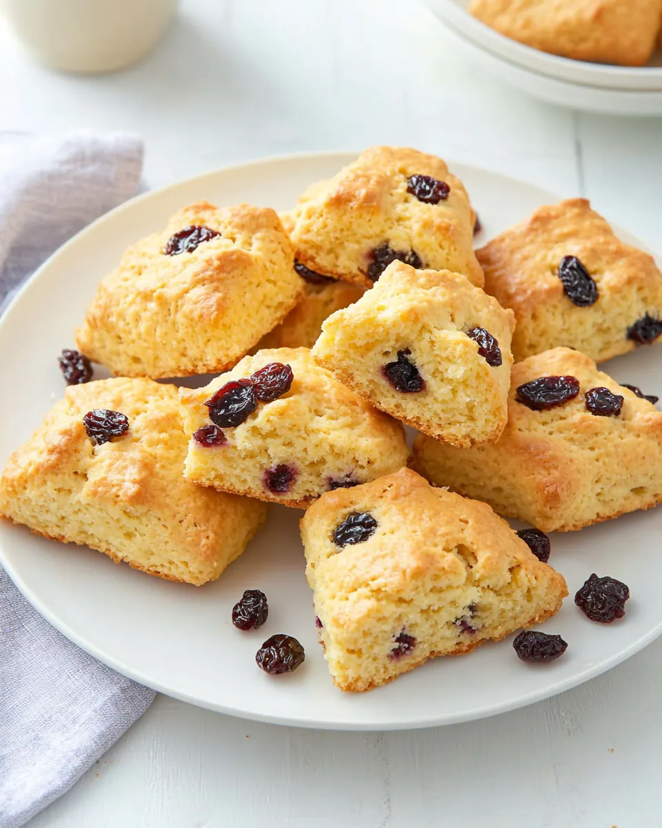 Dried Cherry Scones