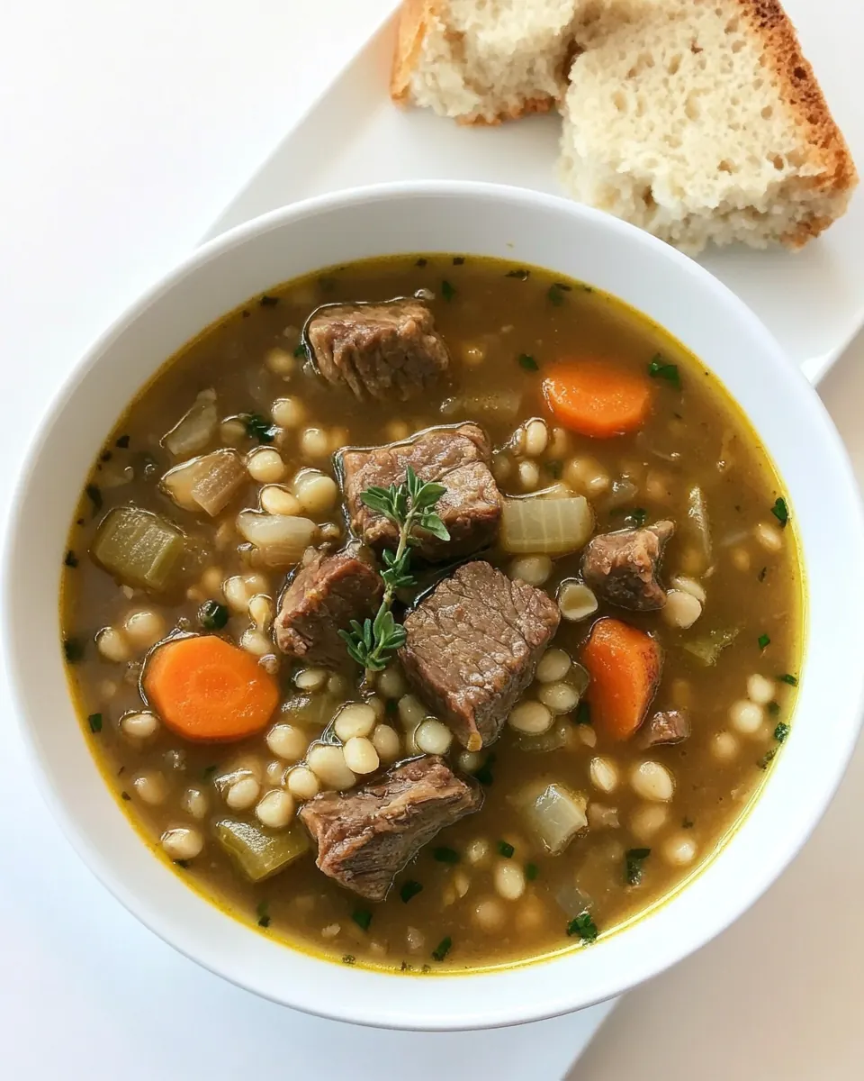 Duff Goldmans Beef Barley Soup