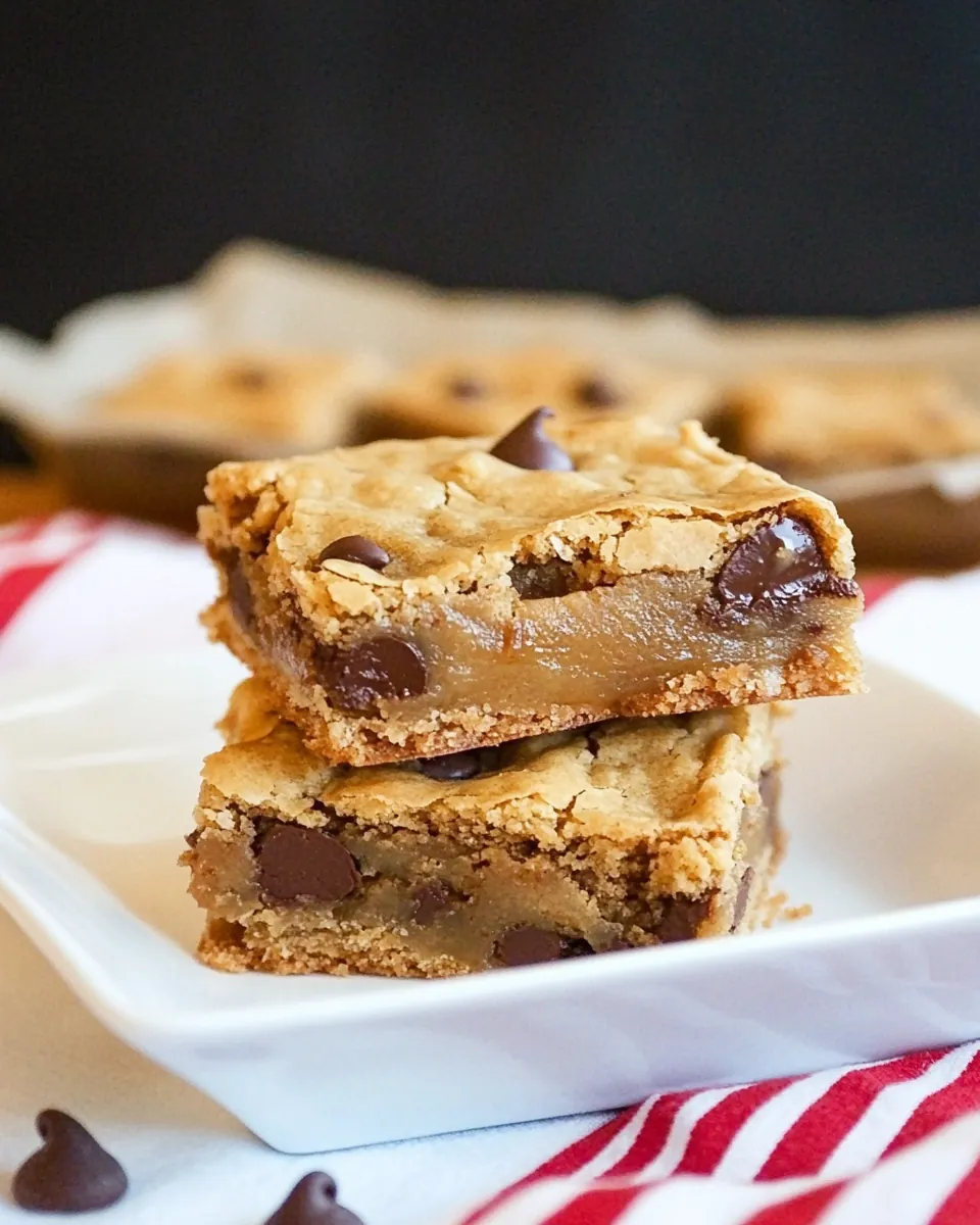 Dulce de Leche Brown Butter Chocolate Chip Cookie Bars