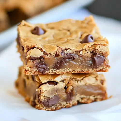 Dulce de Leche Brown Butter Chocolate Chip Cookie Bars