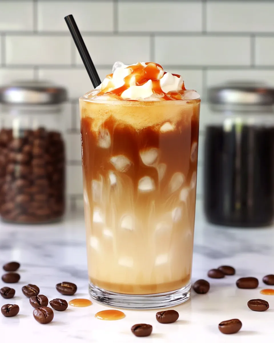 Dunkin Iced Caramel Macchiato