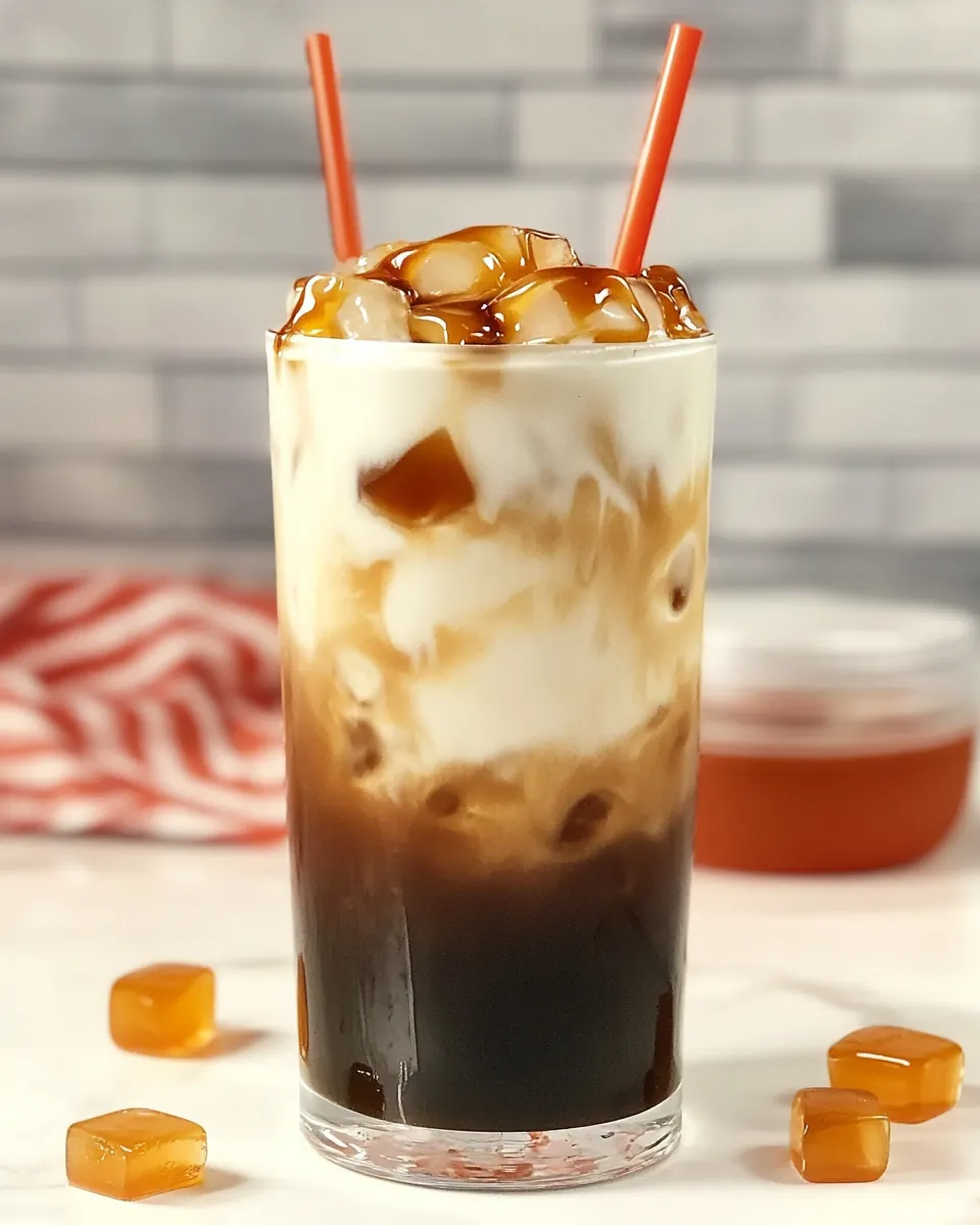 Dunkin Iced Caramel Macchiato