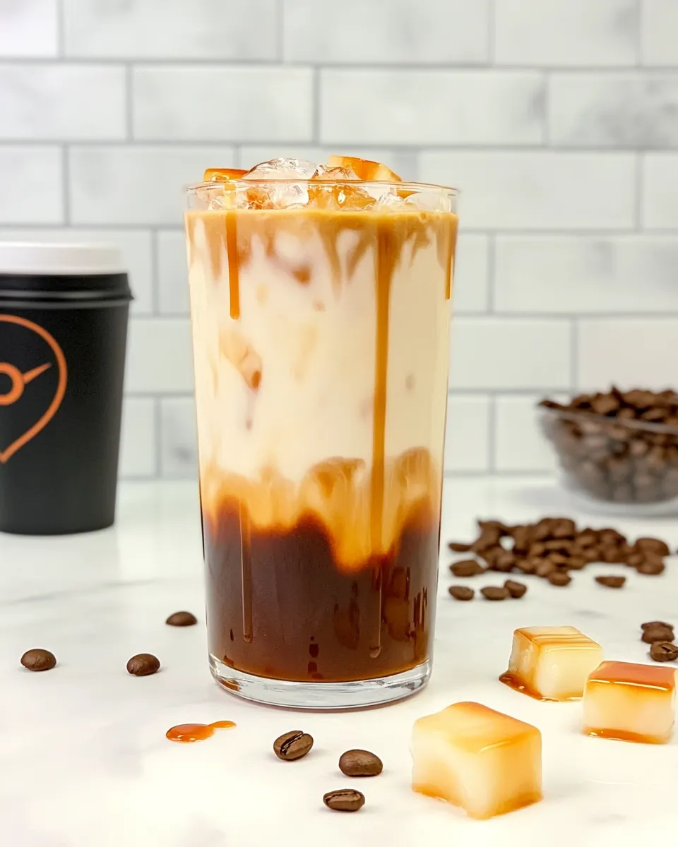 Dunkin Iced Caramel Macchiato