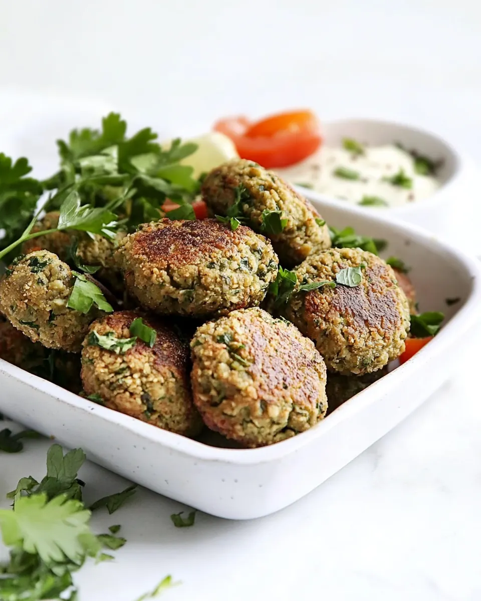 Easiest Baked Falafel