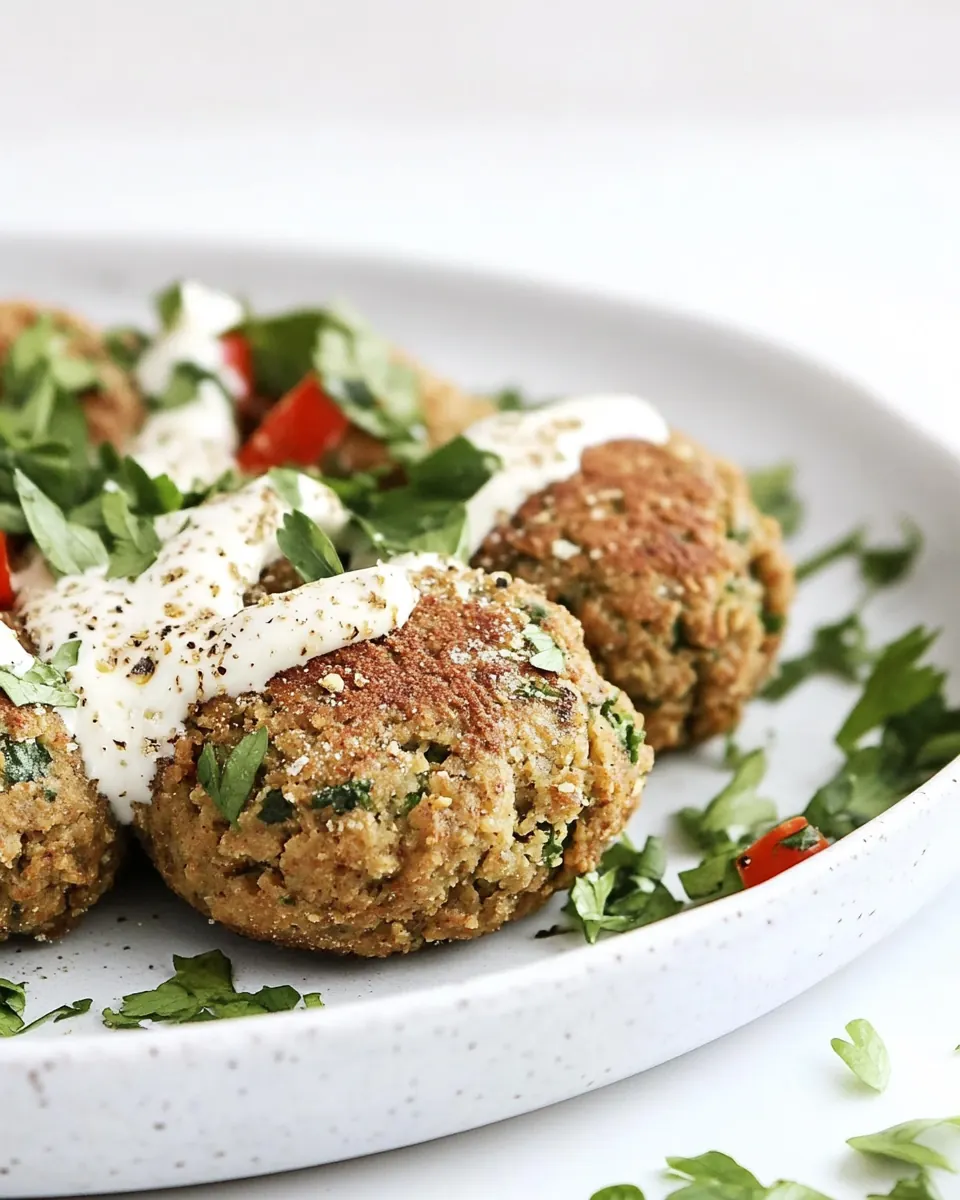 Easiest Baked Falafel