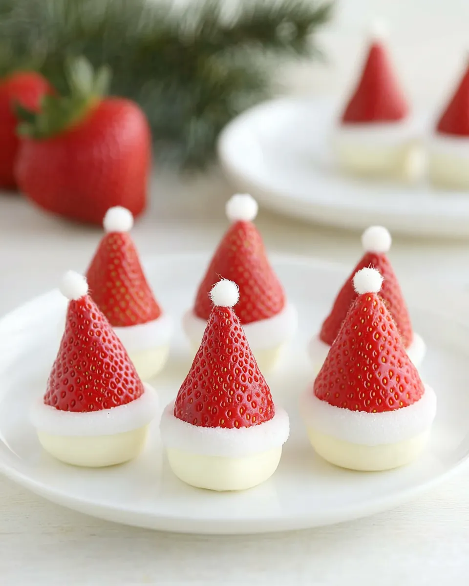 Easiest Strawberry Santas