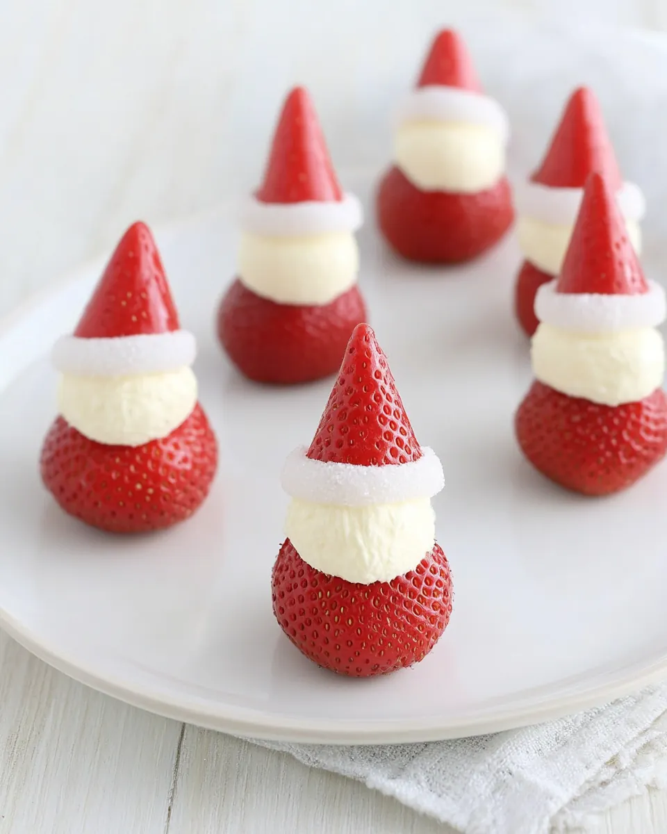 Easiest Strawberry Santas