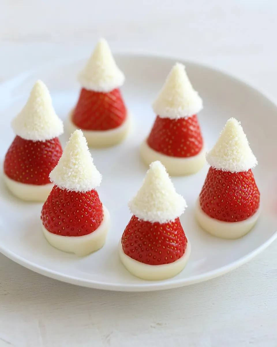 Easiest Strawberry Santas