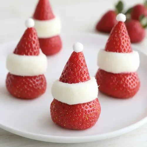 Easiest Strawberry Santas