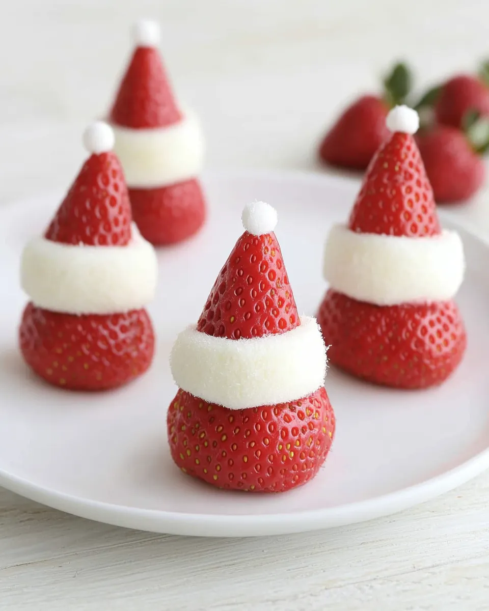 Easiest Strawberry Santas