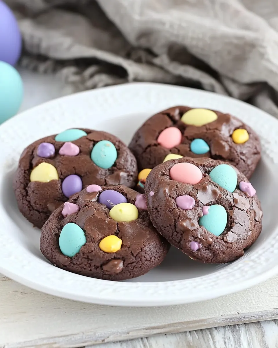Easter Brownie Cookies
