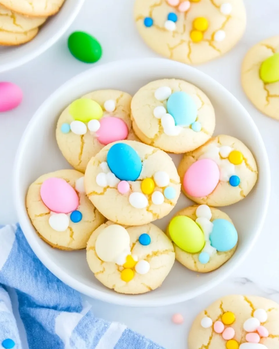 Easter Cake Mix Cookies