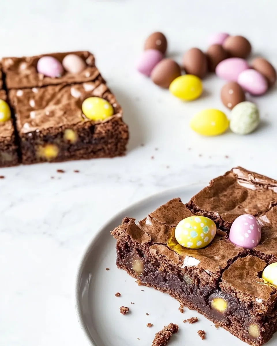 Easter Chocolate Egg Brownies