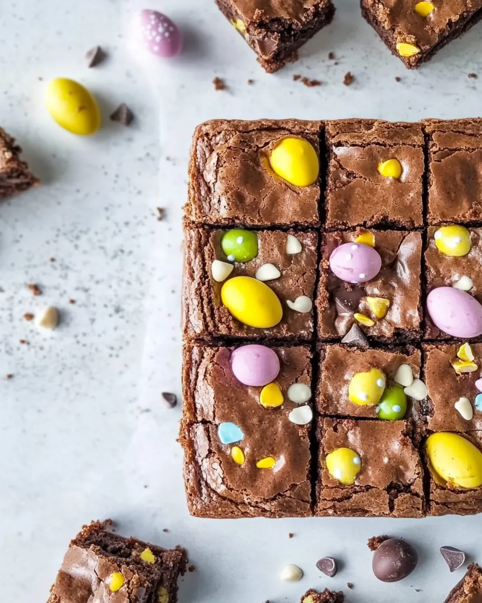 Easter Chocolate Egg Brownies