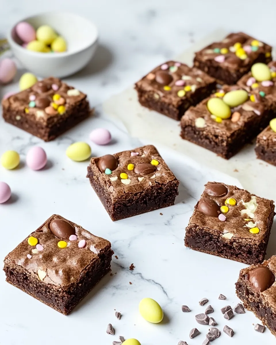 Easter Chocolate Egg Brownies