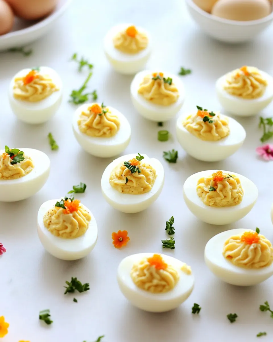 Easter Deviled Eggs