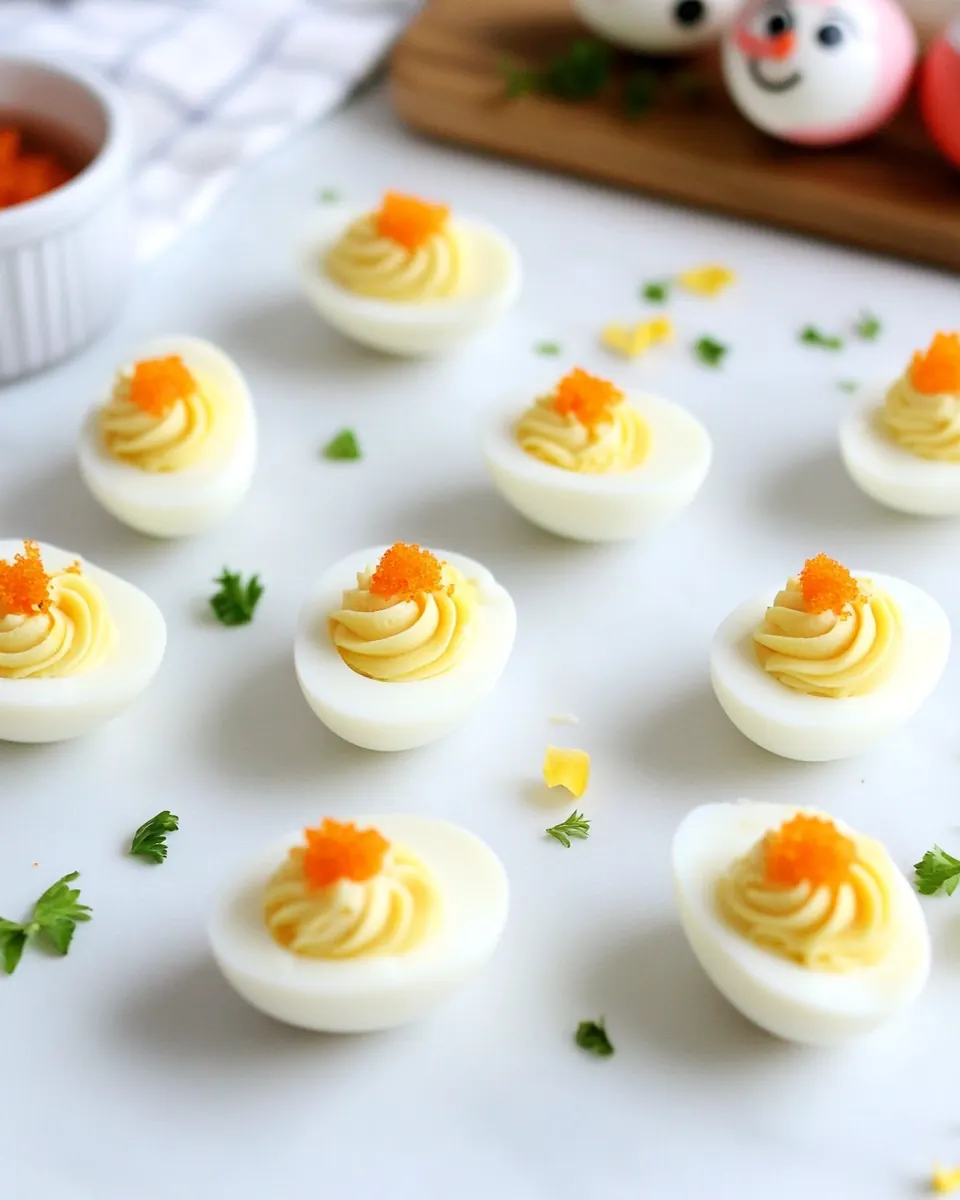 Easter Deviled Eggs