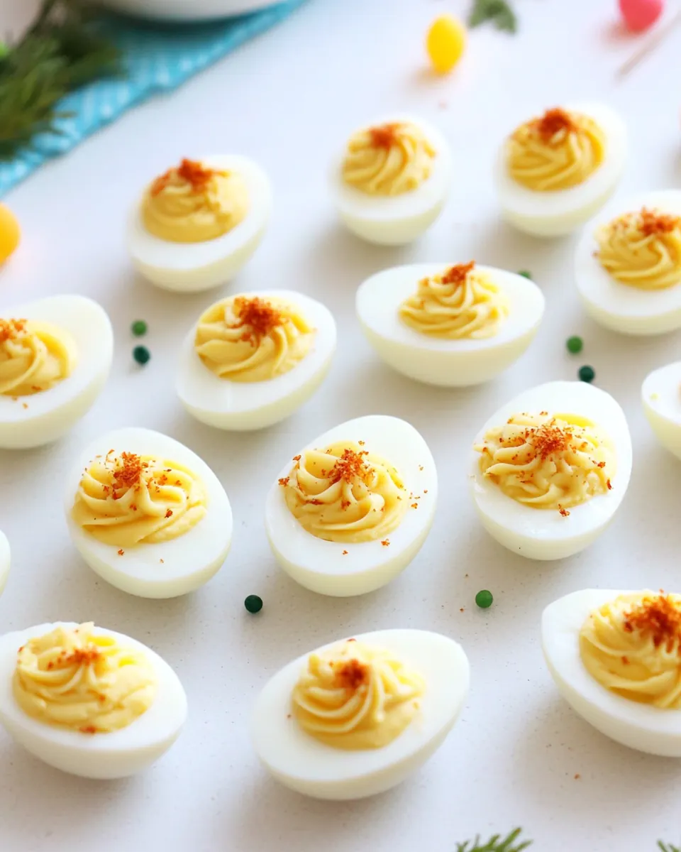 Easter Deviled Eggs