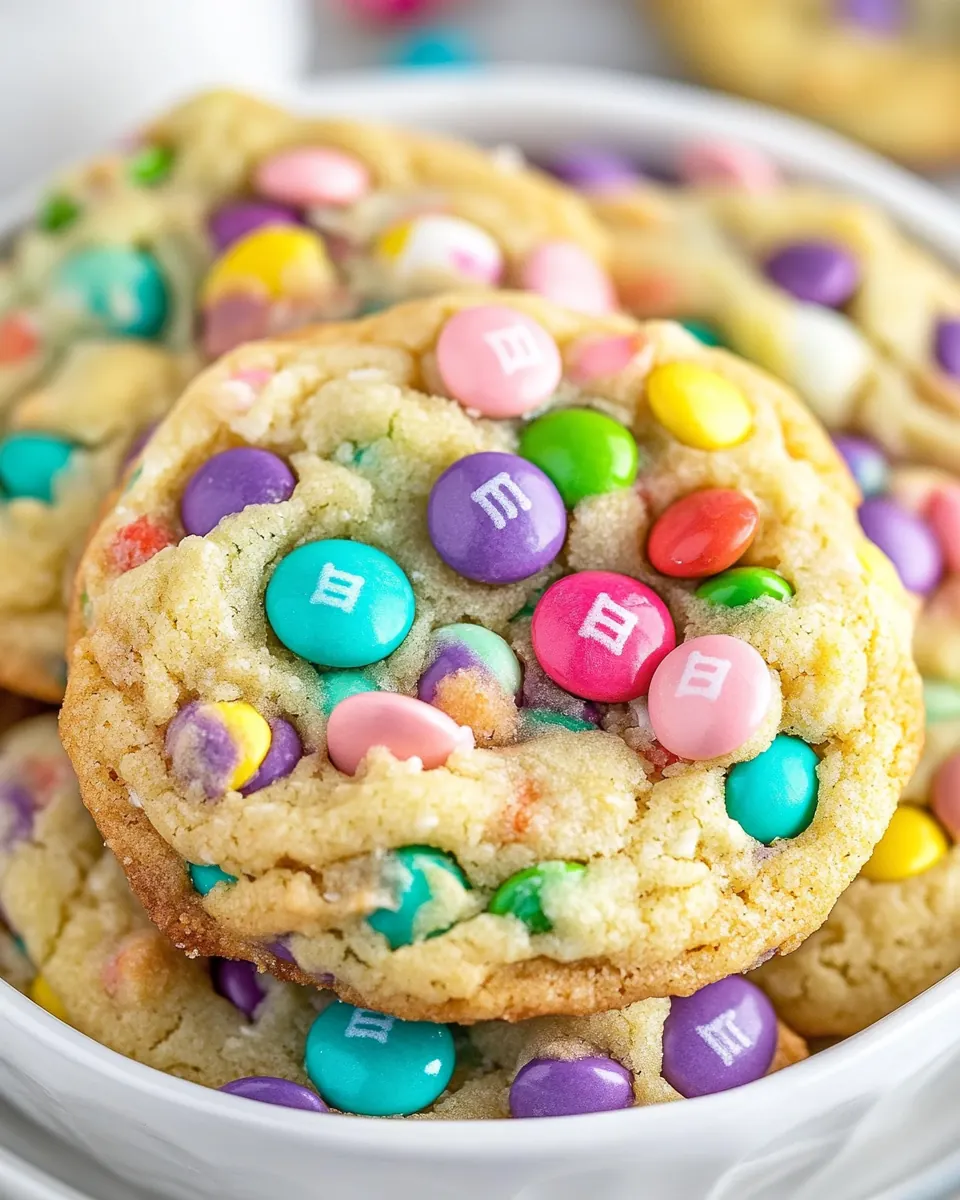 Easter M&M Cookies