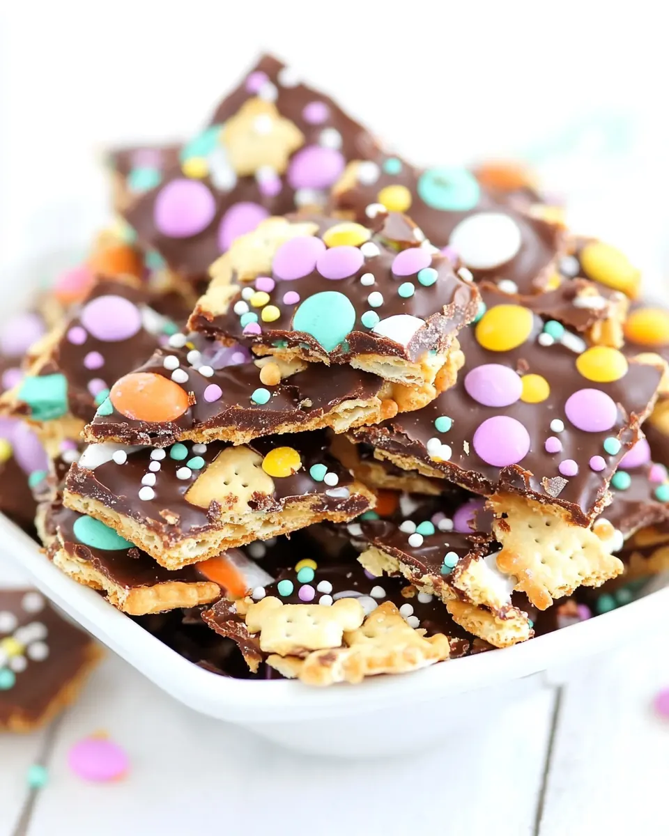 Easter Saltine Toffee