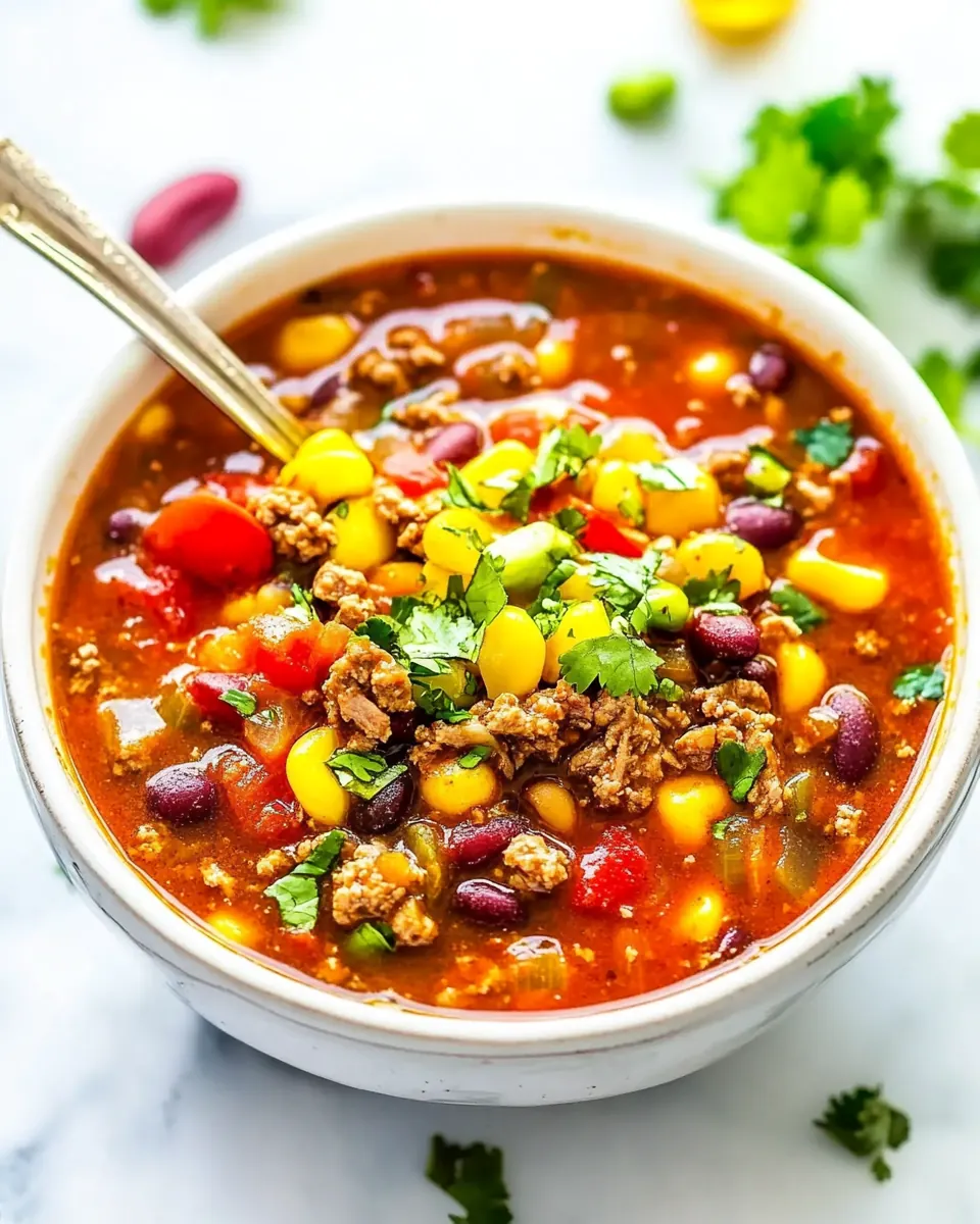 Easy 30 Minute Beef Taco Chili