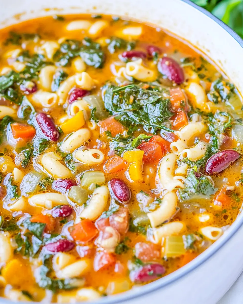 Easy 30 Minute Minestrone Soup