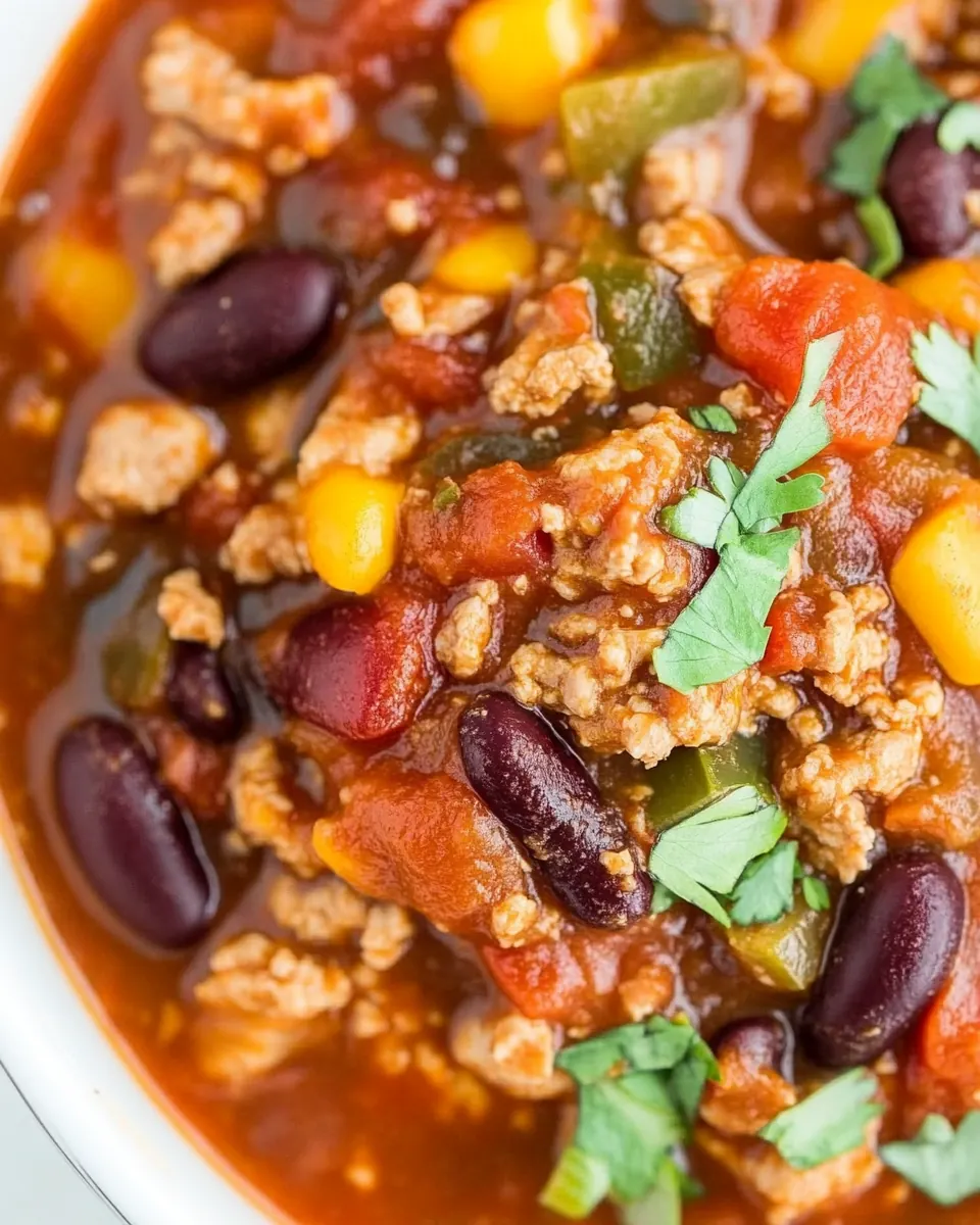 Easy 30 Minute Turkey Chili