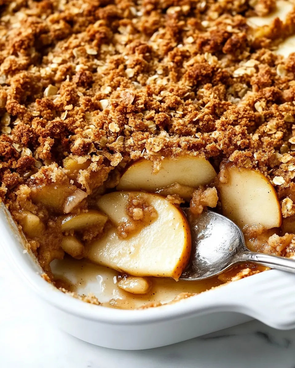 Easy Apple Crumble