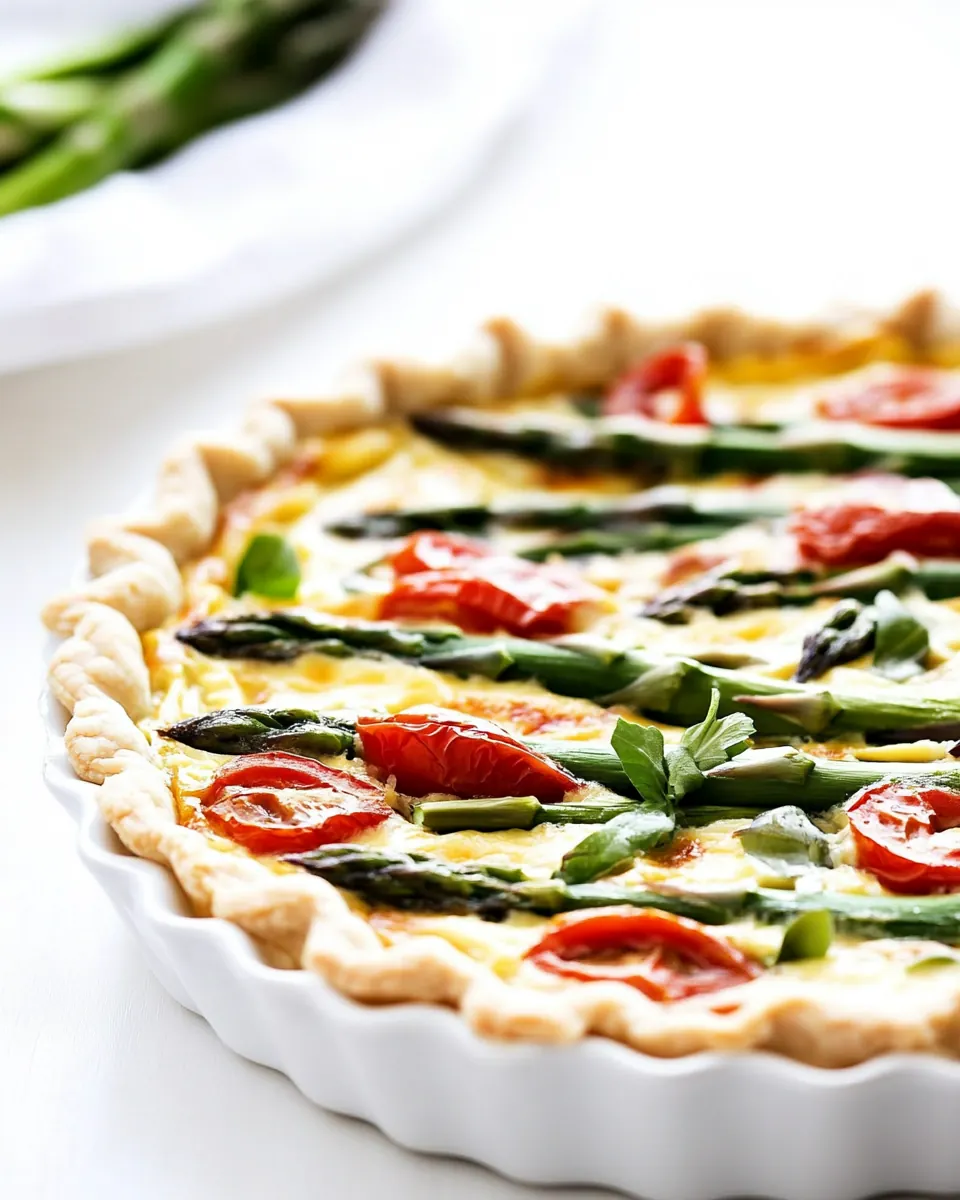 Easy Asparagus Quiche