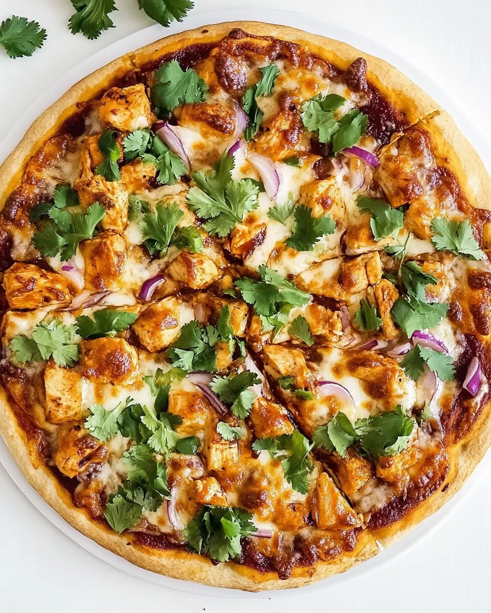 Easy BBQ Chicken Pizza
