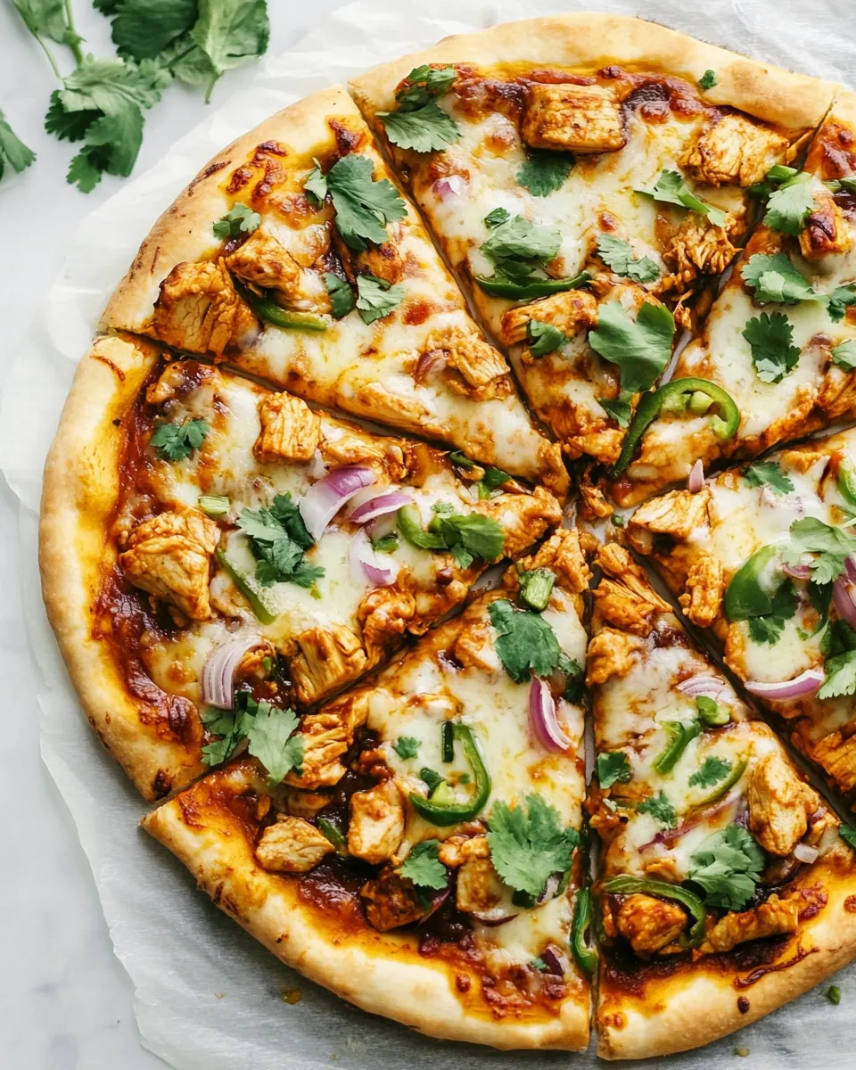 Easy BBQ Chicken Pizza