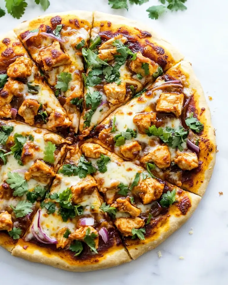 Easy BBQ Chicken Pizza