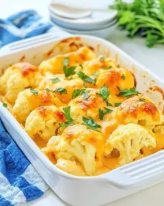 Easy Baked Cauliflower with Cheese Sauce