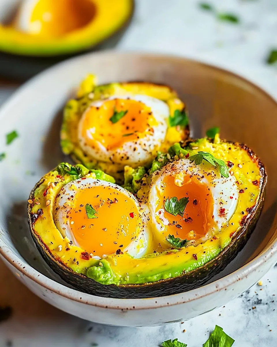 Easy Baked Eggs In Avocado