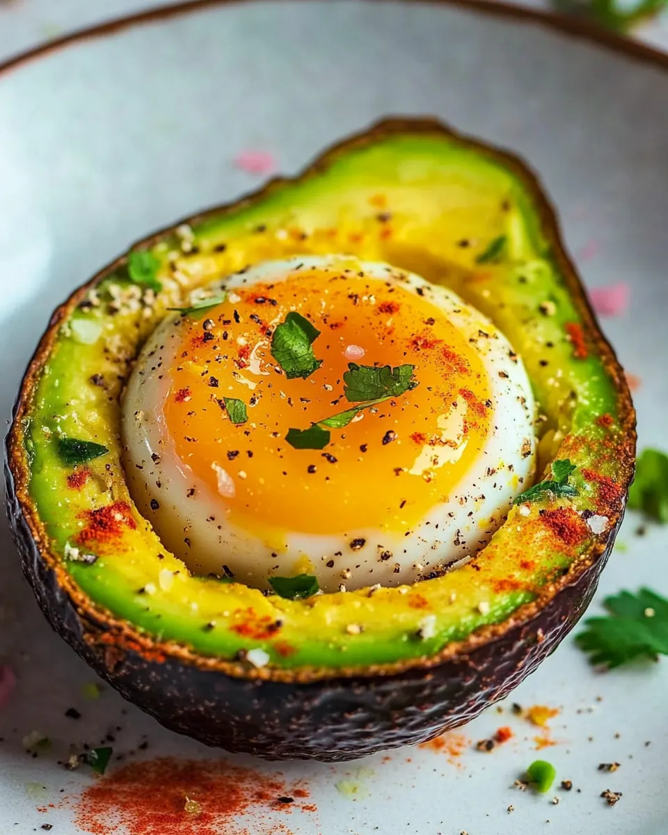 Easy Baked Eggs In Avocado