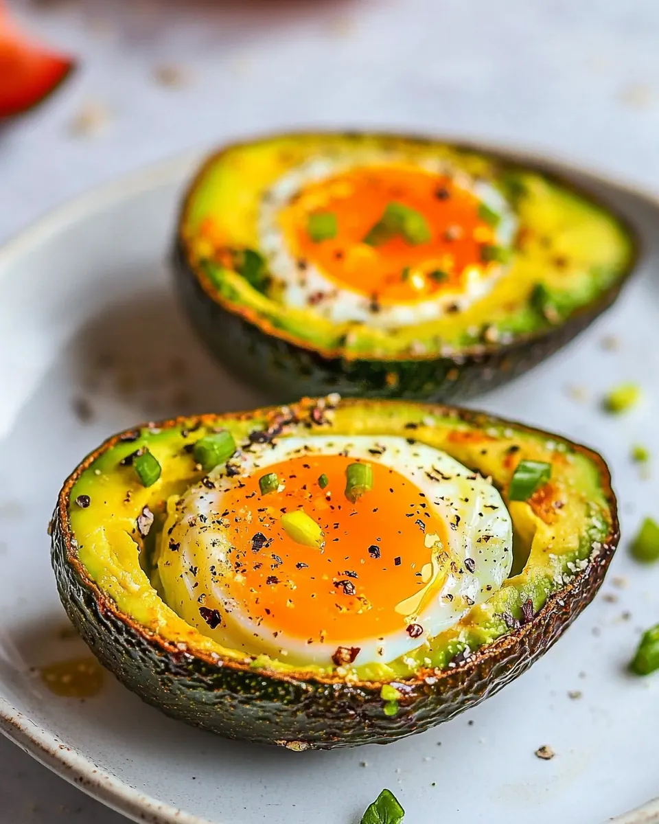 Easy Baked Eggs In Avocado