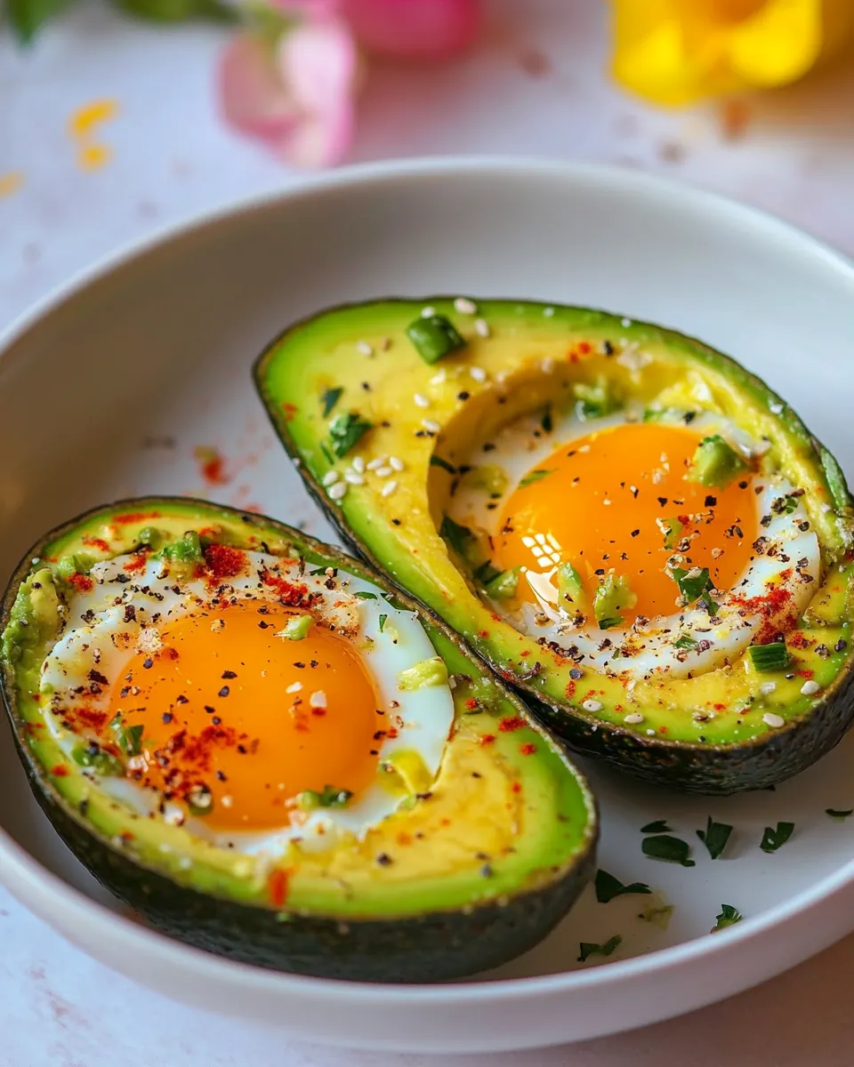Easy Baked Eggs In Avocado