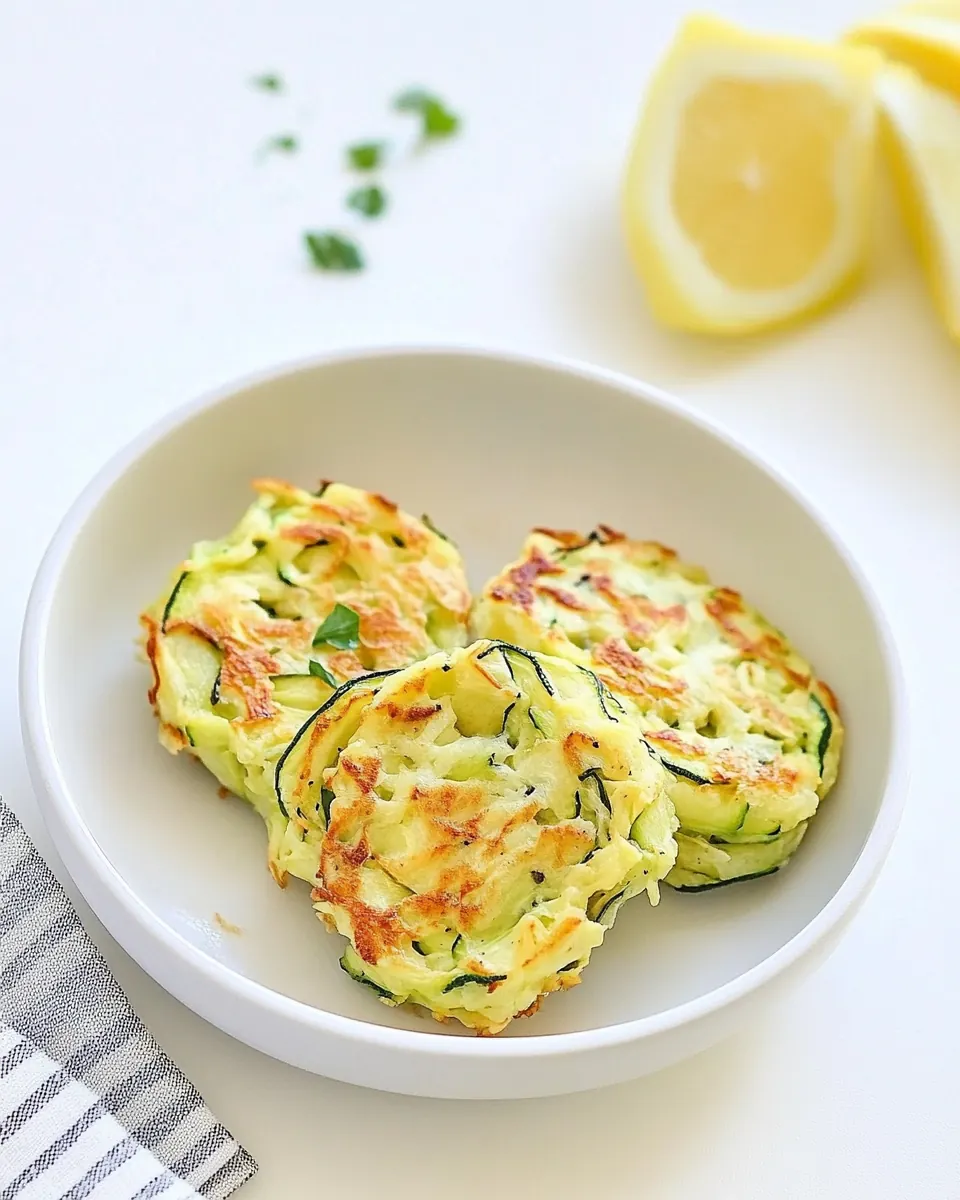 Easy Baked Zucchini Fritters