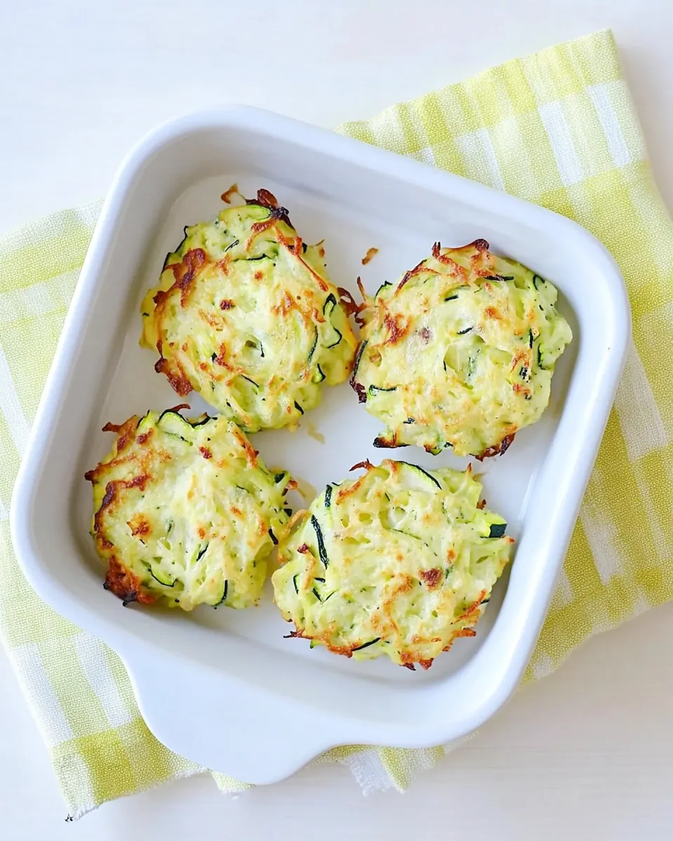 Easy Baked Zucchini Fritters