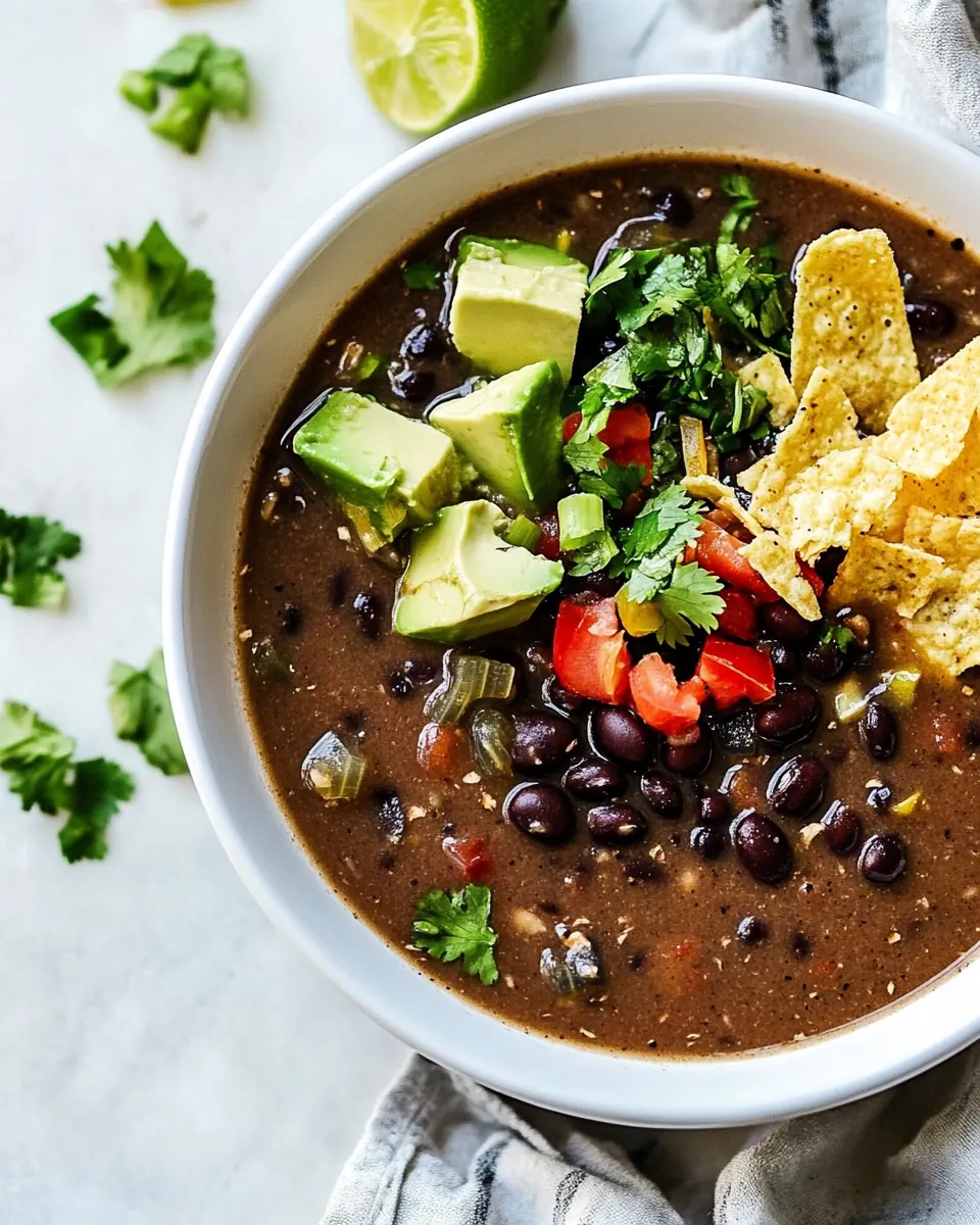 Easy Black Bean Soup